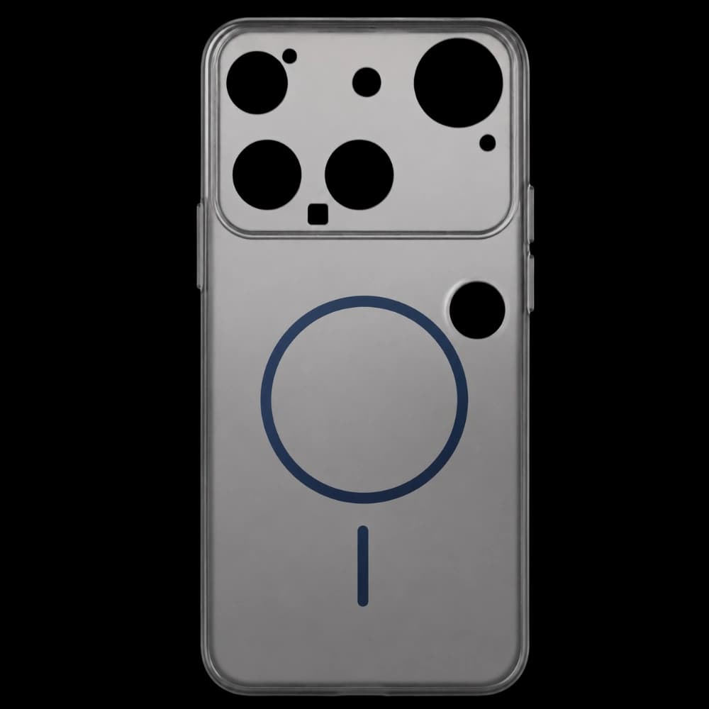 Nothing Phone 3 Black Transparent Cover - Transparent